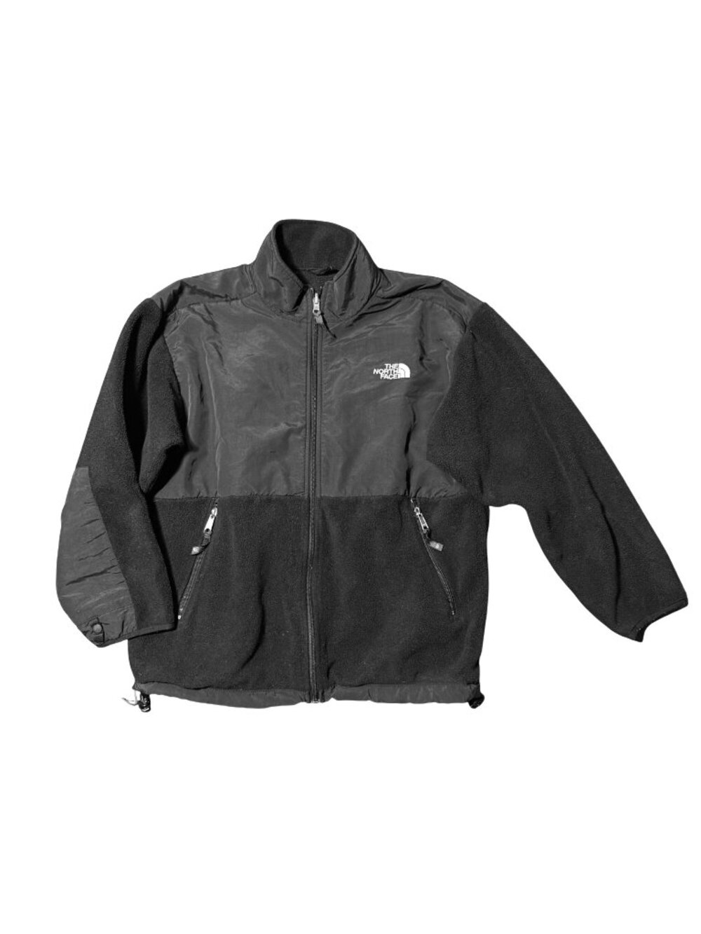 The North Face Boy's Denali Fleece Jacket XL Youth Black Full Zip Outdoor Y2K